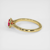 0.53 Ct. Ruby Ring, 14K Yellow Gold 4