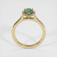1.20 Ct. Green Sapphire Ring, 14K Yellow Gold 3