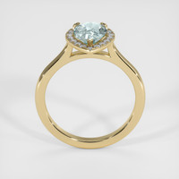 2.20 Ct. Green Sapphire Ring, 14K Yellow Gold 3