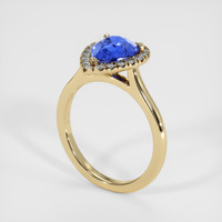 2.01 Ct. Blue Sapphire Ring, 14K Yellow Gold 2
