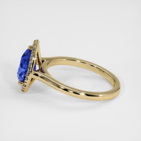 2.01 Ct. Blue Sapphire Ring, 14K Yellow Gold 4