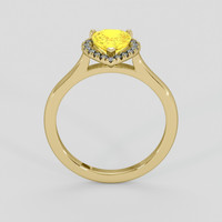 1.25 Ct. Yellow Sapphire Ring, 14K Yellow Gold 3