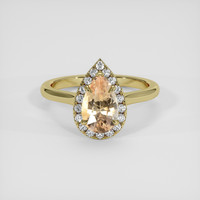 2.32 Ct. Padparadscha Sapphire Ring, 14K Yellow Gold 1