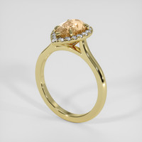 2.32 Ct. Padparadscha Sapphire Ring, 14K Yellow Gold 2