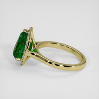 2.97 Ct. Emerald Ring, 18K Yellow Gold 4