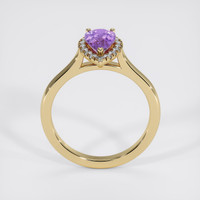1.05 Ct. Purple Sapphire Ring, 18K Yellow Gold 3