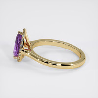 1.05 Ct. Purple Sapphire Ring, 18K Yellow Gold 4