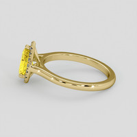 1.25 Ct. Yellow Sapphire Ring, 18K Yellow Gold 4