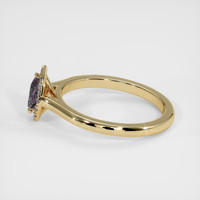 0.50 Ct. Sapphire Ring, 18K Yellow Gold 4