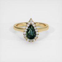 1.12 Ct. Sapphire Ring, 18K Yellow Gold 1