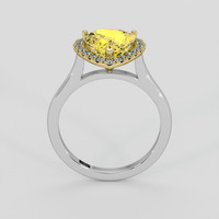 2.88 Ct. Yellow Sapphire Ring, 18K Yellow & White 3