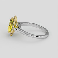 2.88 Ct. Yellow Sapphire Ring, 18K Yellow & White 4