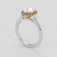 1.88 Ct. Pink Sapphire Ring, 18K Yellow & White 2