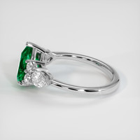 1.69 Ct. Emerald Ring, Platinum 950 4