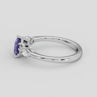 1.19 Ct. Violet Sapphire Ring, 10K White Gold 4