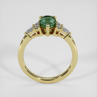 1.51 Ct. Bluish Green Sapphire Ring, 14K Yellow Gold 3