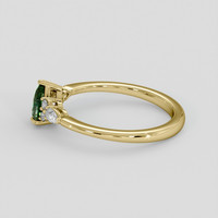 1.10 Ct. Bi Color Sapphire Ring, 14K Yellow Gold 4