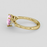 2.19 Ct. Pink Sapphire Ring, 14K Yellow Gold 4