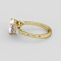 2.52 Ct. Pink Sapphire Ring, 14K Yellow Gold 4
