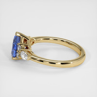 1.49 Ct. Blue Sapphire Ring, 18K Yellow Gold 4