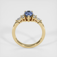 0.92 Ct. Blue Sapphire Ring, 18K Yellow Gold 3