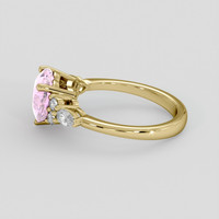3.13 Ct. Pink Sapphire Ring, 18K Yellow Gold 4