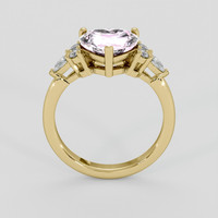 2.52 Ct. Pink Sapphire Ring, 18K Yellow Gold 3