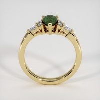 1.14 Ct. Green Sapphire Ring, 18K Yellow Gold 3