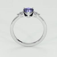 0.97 Ct. Violet Sapphire Ring, Platinum 950 3