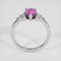 1.06 Ct. Purplish Pink Sapphire Ring, Platinum 950 3