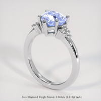 1.63 Ct. Blue Sapphire Ring, Platinum 950 2
