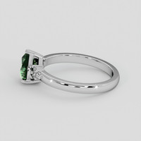 1.02 Ct. Bluish Green Sapphire Ring, Platinum 950 4