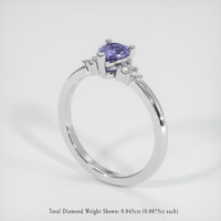 0.42 Ct. Sapphire Ring, Platinum 950 2