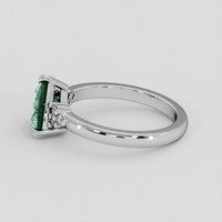 1.40 Ct. Bluish Green Sapphire Ring, Platinum 950 4