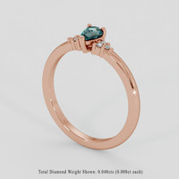 0.32 Ct. Alexandrite Ring, 14K Rose Gold 2