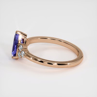 1.30 Ct. Violet Sapphire Ring, 14K Rose Gold 4