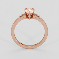 1.06 Ct. Padparadscha Sapphire Ring, 14K Rose Gold 3