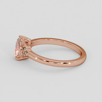 1.06 Ct. Padparadscha Sapphire Ring, 14K Rose Gold 4