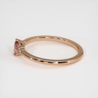 0.49 Ct. Padparadscha Sapphire Ring, 14K Rose Gold 4