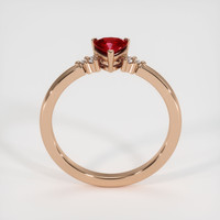 0.67 Ct. Ruby Ring, 18K Rose Gold 3