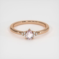 0.52 Ct. Sapphire Ring, 18K Rose Gold 1
