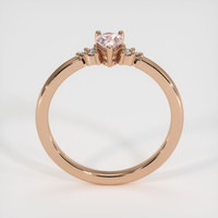 0.52 Ct. Sapphire Ring, 18K Rose Gold 3