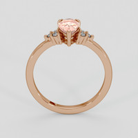 1.06 Ct. Padparadscha Sapphire Ring, 18K Rose Gold 3