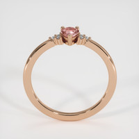 0.49 Ct. Padparadscha Sapphire Ring, 18K Rose Gold 3