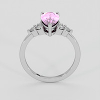 1.95 Ct. Pink Topaz Ring, Silver 3