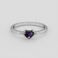 0.57 Ct. Purple Sapphire Ring, Silver 1