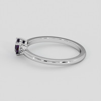 0.57 Ct. Purple Sapphire Ring, Silver 4