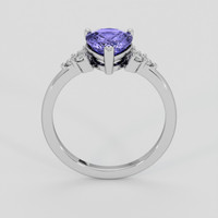 2.60 Ct. Purple Sapphire Ring, 10K White Gold 3