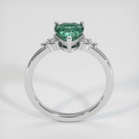 1.43 Ct. Bluish Green Sapphire Ring, 10K White Gold 3