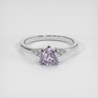 0.98 Ct. Purple Sapphire Ring, 10K White Gold 1